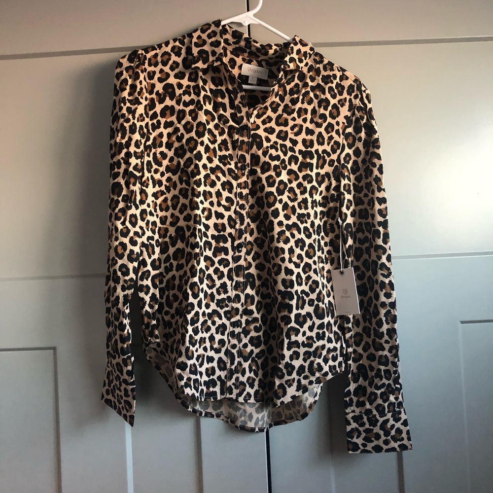 Brixton leopard button down the Kate